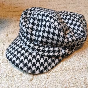 Houndstooth Baker Boy Hat